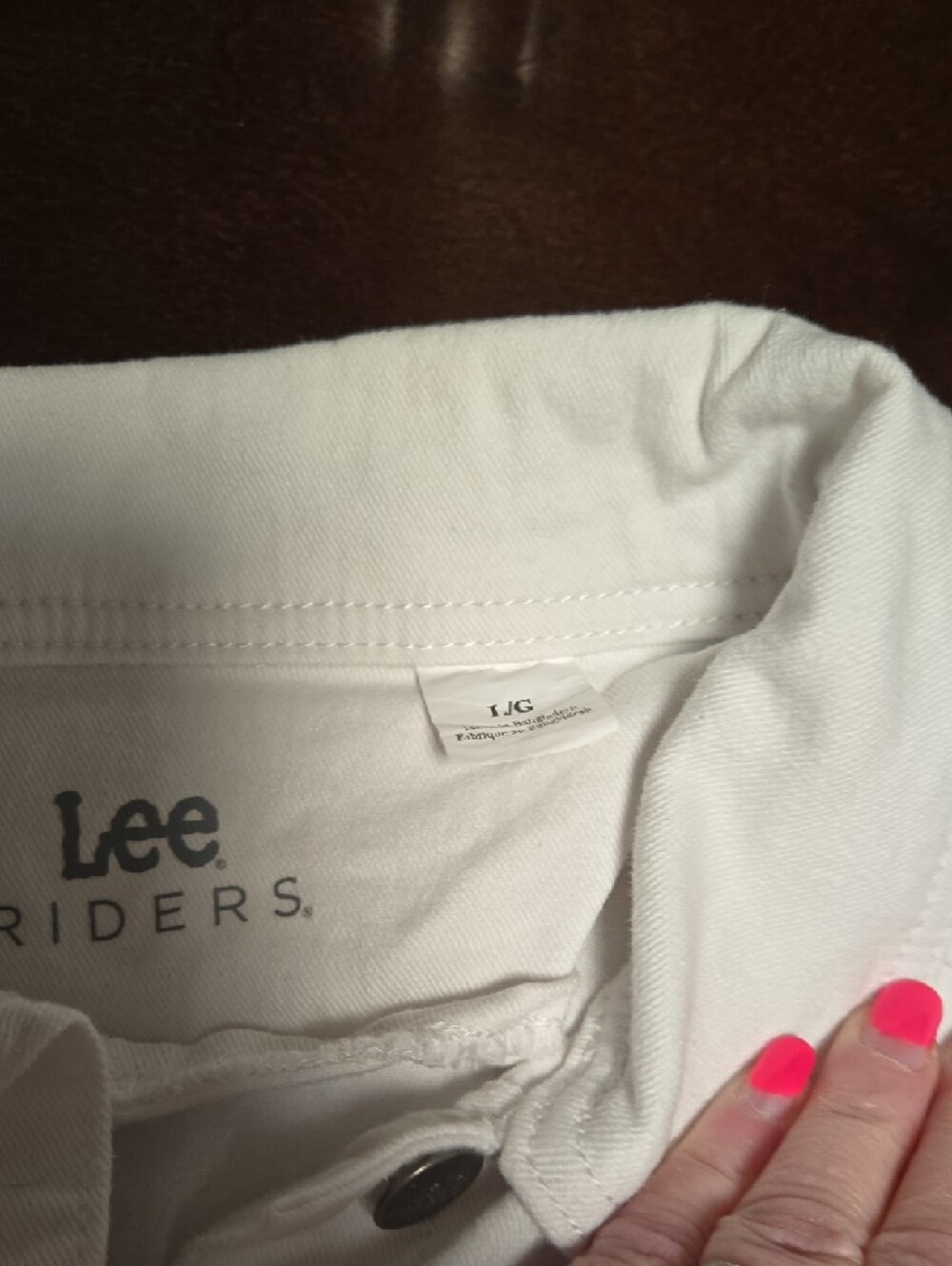 Lee White Cotton Denim Jacket - Picture 3 of 3